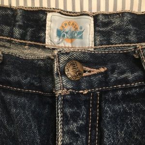 *Vintage* Anchor Blue jeans size 6 with ankle zips!